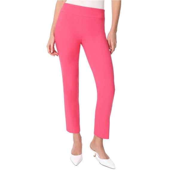 Jones New York Womens Solid Stretch Dress Pants, Pink, Small