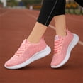 thumbnail image 5 of NOKIO Women'S Lace-Up Athletic Footwear Women'S Casual Athletic Shoes Women'S Stylish Gym Sneakers Fashion Summer And Autumn Women Sneakers Flying Woven Mesh Lace Up Solid Color Lightweight Casual, 5 of 9