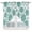 Turquoise, variant on Turquoise Paisley Floral Kitchen Window Curtains, Swag Curtains Valance for Bedroom Living Room Bathroom, Boho Vintage Ethnic Flowers Rod Pocket Window Treatment Curtain Block Drapes 2 Panels 36"x36"