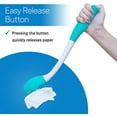 thumbnail image 5 of Hinzonek 2Pcs Self Wipe Assist Bottom Wiping Toilet Aid Wiping Wand - Long Reach Comfort Wipe Extender - Daily Living Aid for The Disabled,Green, 5 of 7