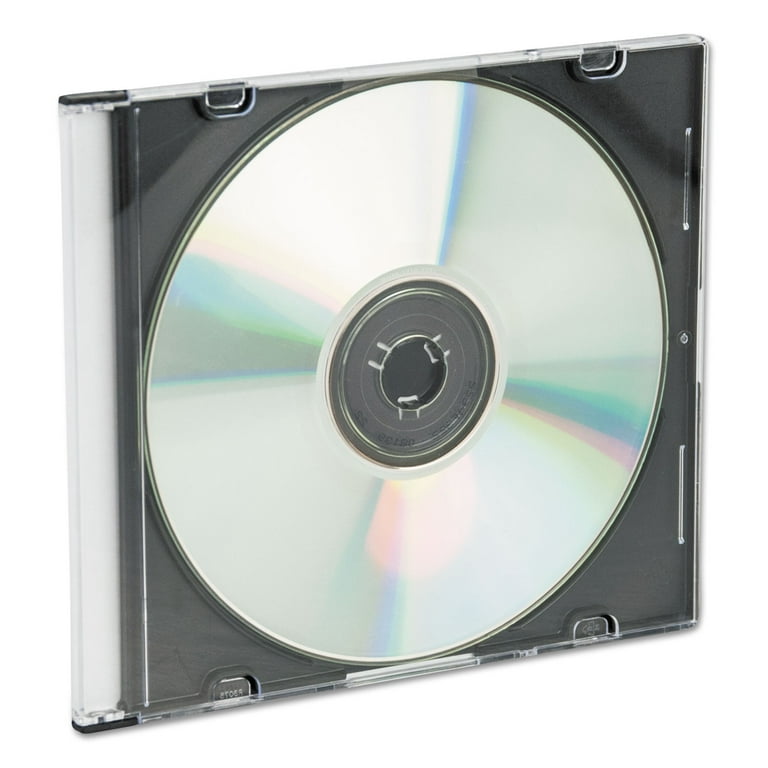 Prodye Exclusive Boitiers CD Slimcase, 5 mm, Transparent, Noir, 100 piÃ¨ces