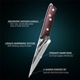 thumbnail image 4 of Stainless Steel Forged Boning Knife 5-inch Meat Cleaver Knife with Leather Sheath Full Tang High Carbon Steel Blade Vegetables Cooking Tool, 4 of 7