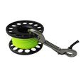 thumbnail image 4 of pitrice 30m Aluminum Alloy Cave Scuba Diving Line Diving Finger Spool Guide Line Reel Black, 4 of 9