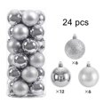 thumbnail image 1 of Adornos de bolas de Navidad de 16/24 piezas, corona de árbol de Navidad, 4/6/8cm, bolas colgantes inastillables, juego de decoraciones navideñas, 1 of 4