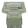 thumbnail image 6 of DecMode Silver Glass Pillar Candle Holder with Mirrored Accents and Crystals, 6 of 14