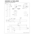 thumbnail image 2 of Kingston Brass CD43302DLLKB30 Trimscape Modern Plumbing Sink Trim Kit with Bottle Trap in Polished Brass, 2 of 5