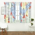thumbnail image 2 of MKHERT Cute Cartoon Cat Window Curtains Kitchen Curtain Room Bedroom Drapes Curtains 26x39 inch, 2 Piece, 2 of 3