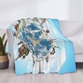 thumbnail image 3 of Fotbe World Travel Manta de Franela con Estampado, Manta Ultrasuave para Cama, Sofá, Auto, Hipoalergénica y Antibolitas-40"x30", 3 of 6