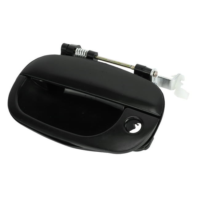 Mangos de puerta exterior de automóvil Unique Bargains delantero derecho para Hyundai H1 STAREX 1998-2007 ABS negro, 1 Pcs
