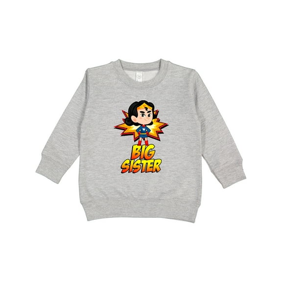 Inktastic Big Sister Superhero Toddler Sweatshirt