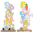 thumbnail image 2 of Decoraciones de Pascua, Adornos de Pascua, Regalos de Pascua 2025 Decoraciones de Pascua Impresión de madera de Pascua Colgante con diseño de Pascua, 2 of 7