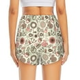 thumbnail image 4 of Uemuo Squirrel In The Forest Pattern Women's Athletic Shorts High Waisted Running Shorts with Liner Pockets Gym Elastic Workout Shorts-, 4 of 9