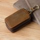 thumbnail image 3 of Car Key Holder Case Doble cremallera Llavero Cartera con dos ganchos Llavero Protección de piel Portátil para tarjetas de crédito Monedas Salvador titular de la clave, 3 of 9