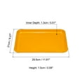 thumbnail image 2 of Uxcell 12x8" Fast Food Tray, Plastic Multi-Purpose Rectangle Serving Tray for Restaurant Home Kitchen, Yellow, 2 of 5
