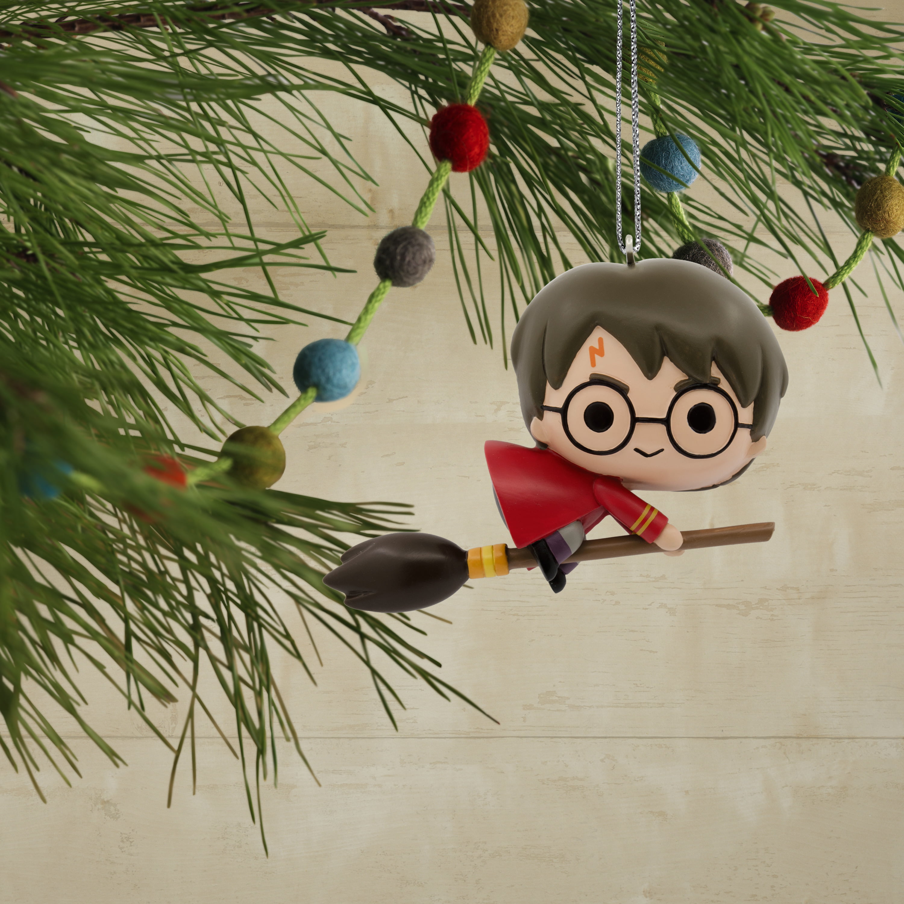 Hallmark Collectable Harry Potter Ornament - Harry Potter and Broom Design