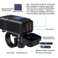 thumbnail image 2 of Cargador USB Dual QC 3.0 para motocicleta Adaptador SAE a USB con voltímetro (Azul), 2 of 9