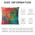 thumbnail image 6 of Acheng  Throw Pillow Covers Modern Home Art Decor, Set of 2 Pillow Cases Decorative, Abstract Oil Painting Pillowcases for Bedroom, Living Room, Cushion Sofa, Turquoise Burnt Orange White, 6 of 6