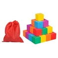 thumbnail image 4 of Lipstore Colorful Wooden Cube Solids Math Toy Early Learning for Classroom Boys Girls 2cm 30pcs, 4 of 8