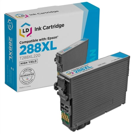 LD Remanufactured Epson 288 / 288XL / T288XL220 High Yield Cyan Ink Cartridge for use in Expression XP-330, XP-430, XP-434 &