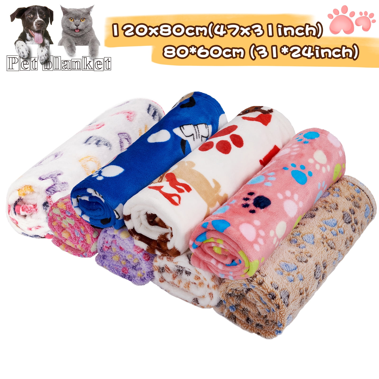 kiwitat/á Pet Dog Blanket Soft Warm Premium Flannel Fleece Dog Sleep Mat Bed Cover Puppy Throw Blankets for Kitties Puppies and Other Small Animals 41*30 inch