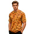 thumbnail image 5 of Halloween Shirts for Men Pumpkin Ghost Funny Graphic Print Halloween Tshirts Plus Size Short Sleeve Halloween Costume, 5 of 5