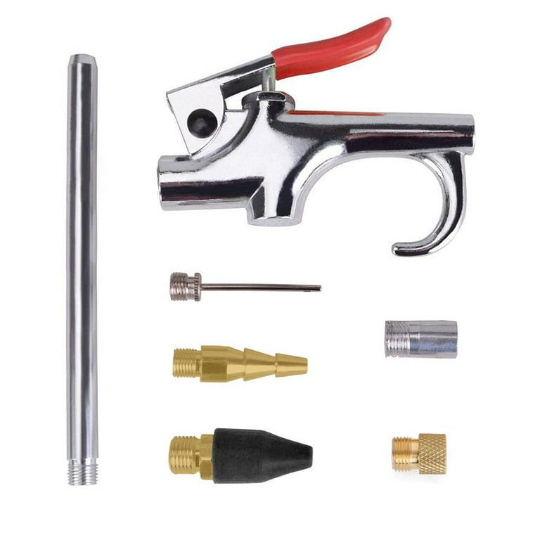 Widesakll® 7 Pieces Air Compressor Blow Gun Nozzle Tip Needle Inflation Blower Accessory Kit Widesakll® 7 Pieces Air Compressor Blow Gun Nozzle Tip Needle Inflation Blower Accessory Kit