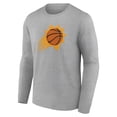 thumbnail image 2 of Men's Gray Phoenix Suns Alternate Logo Long Sleeve T-Shirt, 2 of 3