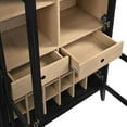 thumbnail image 5 of Nolan Arched Bar Cabinet in Black, 5 of 10