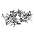 30pcs Metal Push Pin Clips Creativity Stainless Steel Silver Thumb
