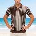 thumbnail image 2 of DGMIOCS Polo pour Homme Polo de Golf Rétro Travail Café S, 2 of 9
