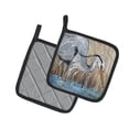 thumbnail image 2 of Carolines Treasures JMK1228PTHD Blue Heron Pair of Pot Holders , 7.5HX7.5W, multicolor, 2 of 3