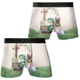 thumbnail image 3 of Easter Egg German Shepherd Bunny Ear Welcome Spring Truck All Over Print Boxer Briefs Underwear for Men Dad Alsatian Dog Lover Gifts - 12002, 3 of 6