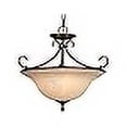 thumbnail image 3 of Golden Lighting 8606-SF RBZ Homestead Rubbed Bronze Convertible Semi-Flush, 3 of 4