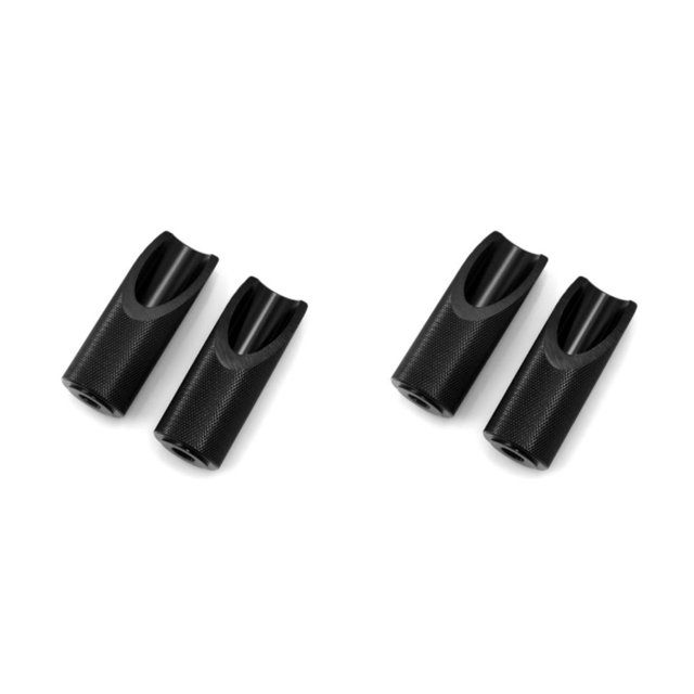 Kenally Disfrute de clavijas de pedal de aluminio de aspecto simple y limpio, clavos de aluminio para pedales de motocicleta negro 2piezas