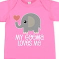 thumbnail image 4 of Inktastic My Geema Grandma Loves Me Boys or Girls Baby Bodysuit, 4 of 5