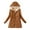 Coffee, variant on Luxalzxs Mid-Length Coats for Women Plus Fleece Cotton Jacket Winter Thicken Warm Hooded Lamb Fleece Coats Quilted Jackets