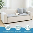 thumbnail image 6 of TOPCHANCES Thickened Plush Couch Covers, Non-Slip Couch Slipcover for Dogs Cats, Pets Bed Mat Couch Protective Cover (Light Grey, 70x150cm/28*59in), 6 of 12