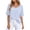 White, variant on yillto Womens Blouse Summer V Neck Plain Short Sleeve Loose Top Causal Trendy Dressy Shirts Outfits