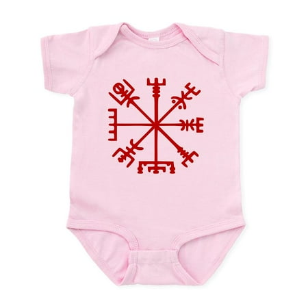 

CafePress - Blood Red Viking Compass : Vegvisir Body Suit - Baby Light Bodysuit Size Newborn - 24 Months