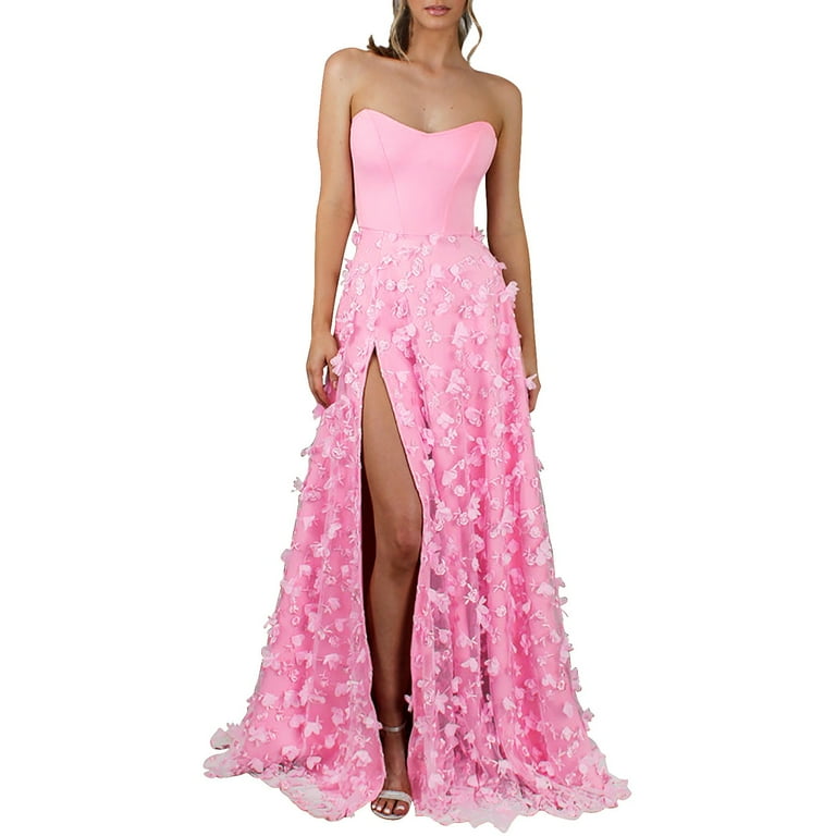 Embroidery Mesh Tube Chiffon Bridesmaid Dress Embroidery Mesh Tube Chiffon Bridesmaid Dress
