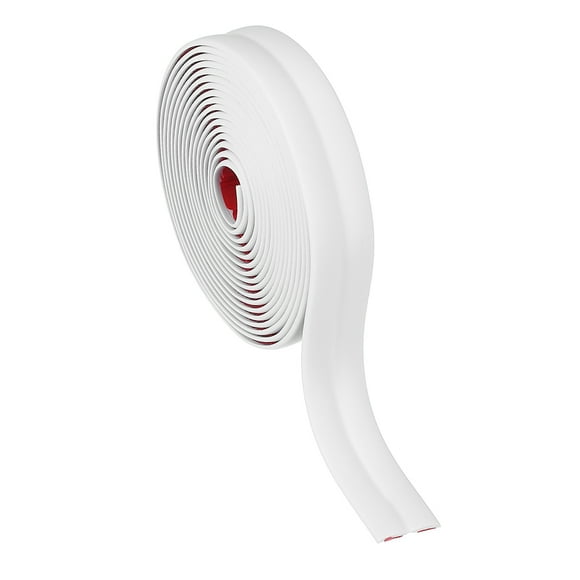 Uxcell Wall Corner Protector, Self Adhesive Wall Corner Guard Edge Protector Flexible Peel and Stick Molding Trim White 0.8 in x 3.3 Ft