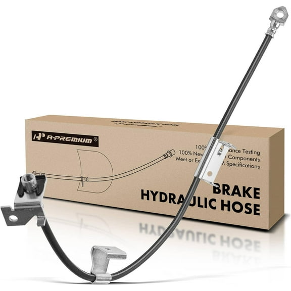 A-Premium Front Driver Brake Hydraulic Oil Hose Compatible with Cadillac Escalade & Chevrolet Avalanche 1500, Silverado 1500, Suburban 1500, Tahoe & GMC Sierra 1500 (Classic), Yukon, Yukon XL 1500