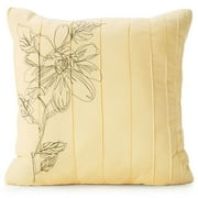 Souvenirs Embroidered Flower Decorative Pillow