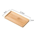 thumbnail image 3 of Wooden Vanity Tray Serving Tray Holder Vanity Plate Toilet Tank Tray Countertop Organizer Holder Bathroom Tray for Home Bathroom Rectangle A, 3 of 8
