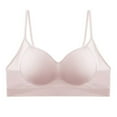 thumbnail image 4 of Paiwinds Push Up Bras for Women Solid Color Backless Seamless Wirefree U-Shaped Beautiful Back Free Size, Size 34AB, 4 of 7