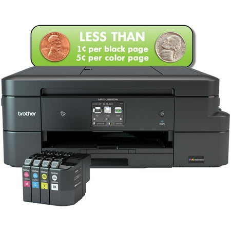 Brother MFC-JDW | INKvestment All-In-One Inkjet Printer Brother Printer Drivers Lc20e Mfc-j985dw