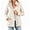 Beige, variant on Long Sleeve Women Spring Fall Solid Color Zipper Coat Stand Collar Casual Military Anorak Jackets with Pocket