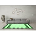 thumbnail image 3 of Ahgly Company Indoor Rectangle Solid Emerald Green Modern Area Rugs, 3' x 5', 3 of 4