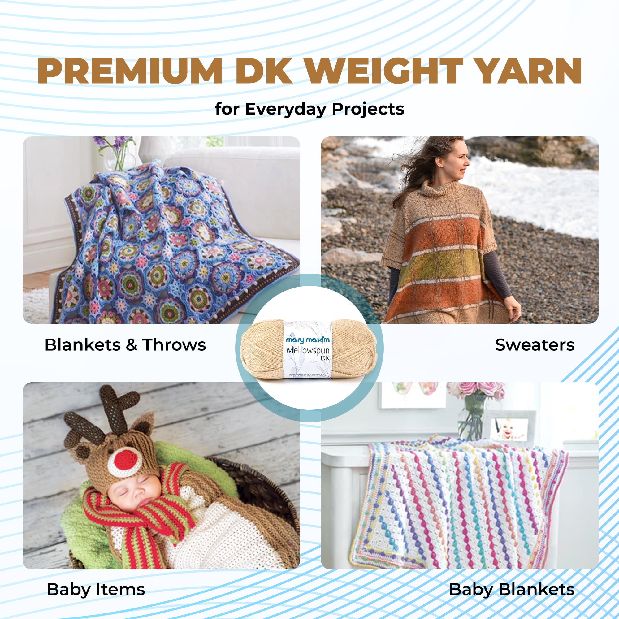Mary Maxim Mellowspun DK Yarn