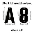 thumbnail image 4 of 6 Inch House Numbers Letters, Black House Address Letters, Outdoor Mailbox Numbers, Modern Metal Address Number Letter for Homes, Apartments, Farms, Outside (X), 4 of 5